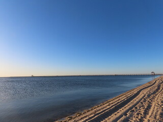 sunset on the beach