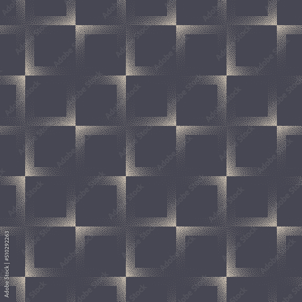 Poster square cell grid elegant trendy seamless pattern vector abstract background. geometric rectangular m