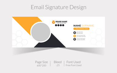 Creative Email Signature Template Design