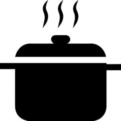 Cooking pan icon. icon black pot, vector. Coocking pan icon template. Cooking pan icon symbol Flat vector illustration