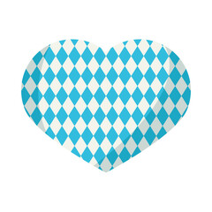 Naklejka na ściany i meble blue checkered heart