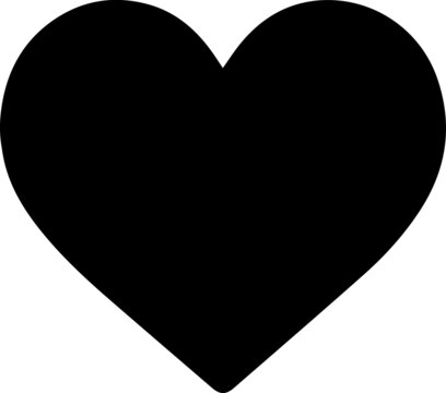 heart on black background