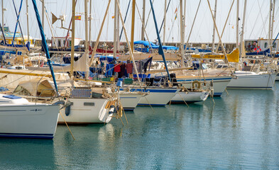 Puerto de Mogan Harbor Canary island Spain
