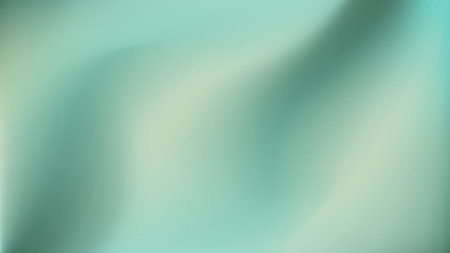 Blurred teal green gradient wave background. Modern dynamic wallpaper.