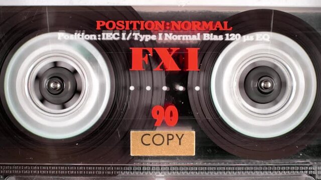 Rewind tape.Audio cassette rewind.Mc rewind.