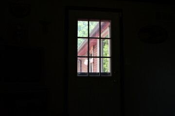 Fototapeta na wymiar Window in a Door