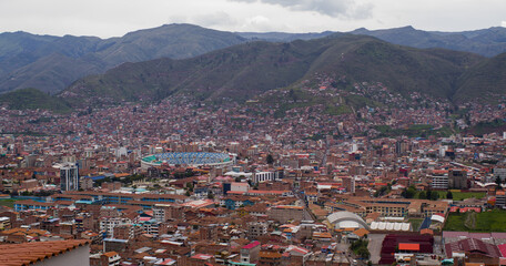 Fototapeta na wymiar cityscape of cusco peru