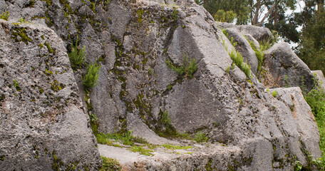 Large Stone carving made by Inca Cusco, Peru