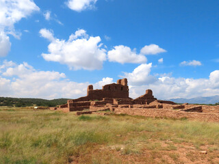 Ruins at the Salinas Pueblo National Monument at Abo in New Mexico.