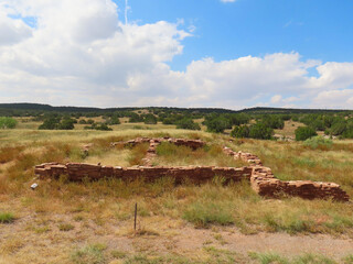 Ruins at the Salinas Pueblo National Monument at Abo in New Mexico.