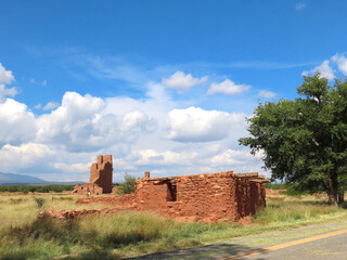 Ruins at the Salinas Pueblo National Monument at Abo in New Mexico.