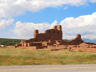Ruins at the Salinas Pueblo National Monument at Abo in New Mexico.