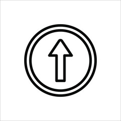 Arrow Icon in trendy flat style isolated on white background