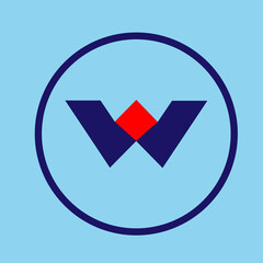 W Letter Logo Design Icon Vector Template