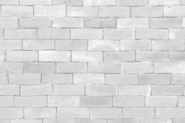 White vintage brick wall background, texture interior Construction industry. Selective focus.	