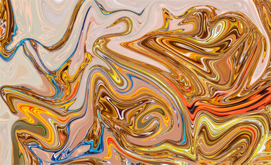 Trendy abstract colorful liquid background.