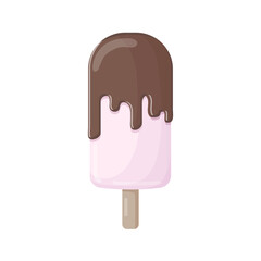 ice cream with chokolate	