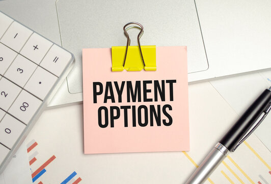 Word writing text Payment Options. Business concept