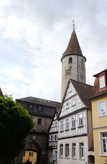Fototapeta na wymiar Stadtturm in Kirchberg an der Jagst