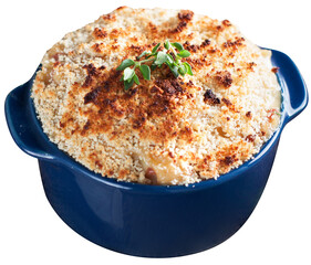 Dip with caramelized onion, bacon and cheese