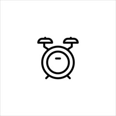 Drum and drumstick vector icon. Flat sign for mobile concept and web design. Drum musical instrument glyph icon. Symbol, logo illustration. Vector graphics