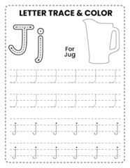 Letter Alphabet Tracing Workbook for kids, Teaching Materials for Kids, Ready for printing. 100% formatted and tested for KDP