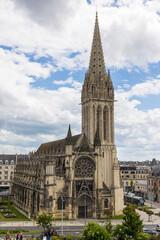 Église Saint-Pierre de Caen depuis le Château de Caen