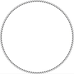 Round frame. Circle Ornamental decorative frame with leaves and floral element
