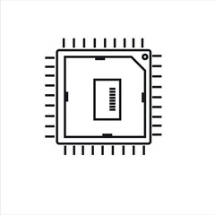 processor icon design template illustration
