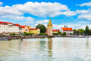 Lindau old town in Bavaria, Germany