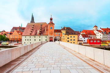 Bridge Tower or Brueckturm in Regensburg