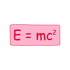 Mass enegry equivalence formula in physics