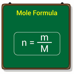 number of moles formula in chemistry
