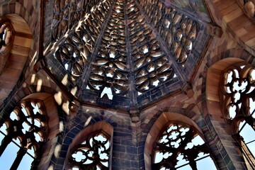Turm des Freiburger Münsters von innen