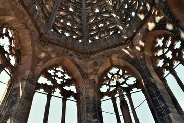 Turm des Freiburger Münsters von innen
