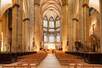 Fototapeta na wymiar Regensburg Cathedral or Saint Peter Church