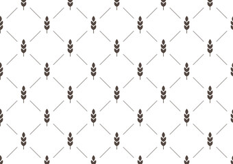 Wheat pattern wallpaper. oat symbol. free space for text. rice sign. Rice pattern wallpaper.