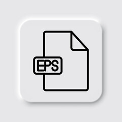 Fototapeta premium EPS file simple icon vector. Flat design. Neumorphism design.ai