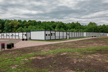Modular houses for migrants in Ukraine during the war