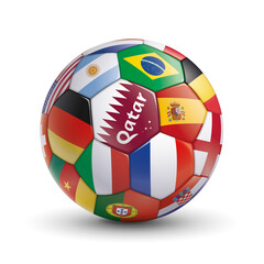 Obraz premium BALLON DE FOOTBALL SPÉCIAL QATAR