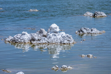 scenic figures of calcium at the Mono lake in Lee Vining