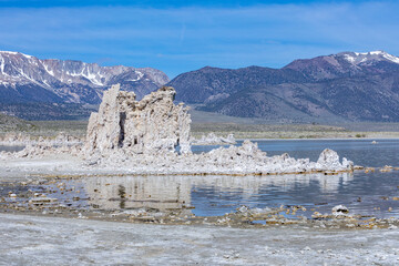 scenic figures of calcium at the Mono lake in Lee Vining