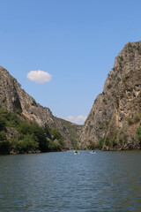 Canyon Matka in North Macedonia, the oldest artificial lake in the country