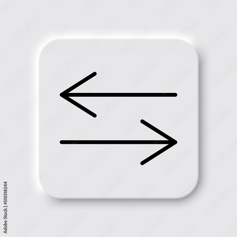 Poster exchange simple icon vector. flat design. neumorphism design.ai