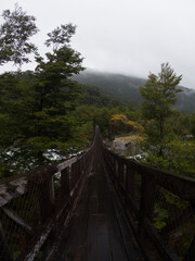 Fototapeta na wymiar bridge in the mountains