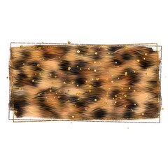 Leopard abstract fur shape. Stock backdrop illustrtion.