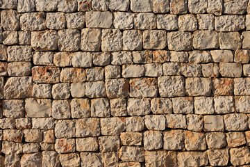 wall with square stones. background