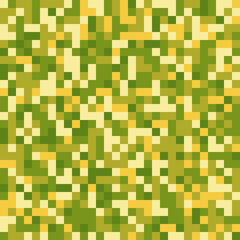 Camouflage seamless background, Pixel background camouflage green, Vector illustration