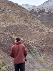 hiker in the mountains