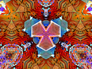 Abstract, Multiple Shapes, Patterns and Colours         digital art